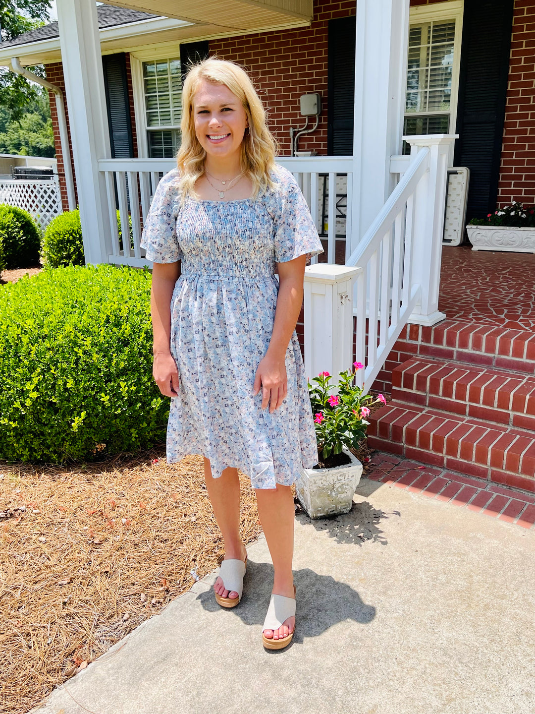Dia Dress in Heritage Blue