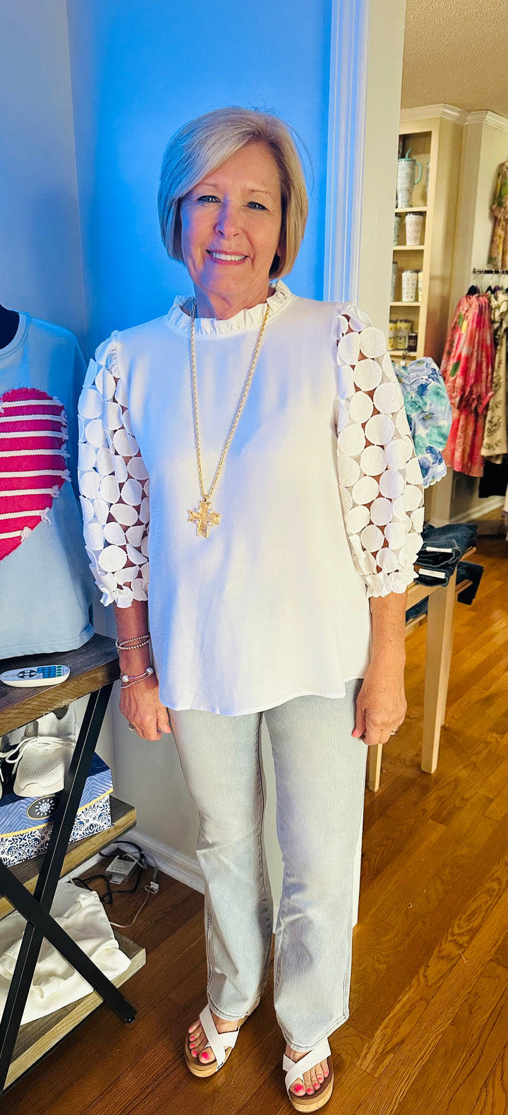 Fancy in White Top