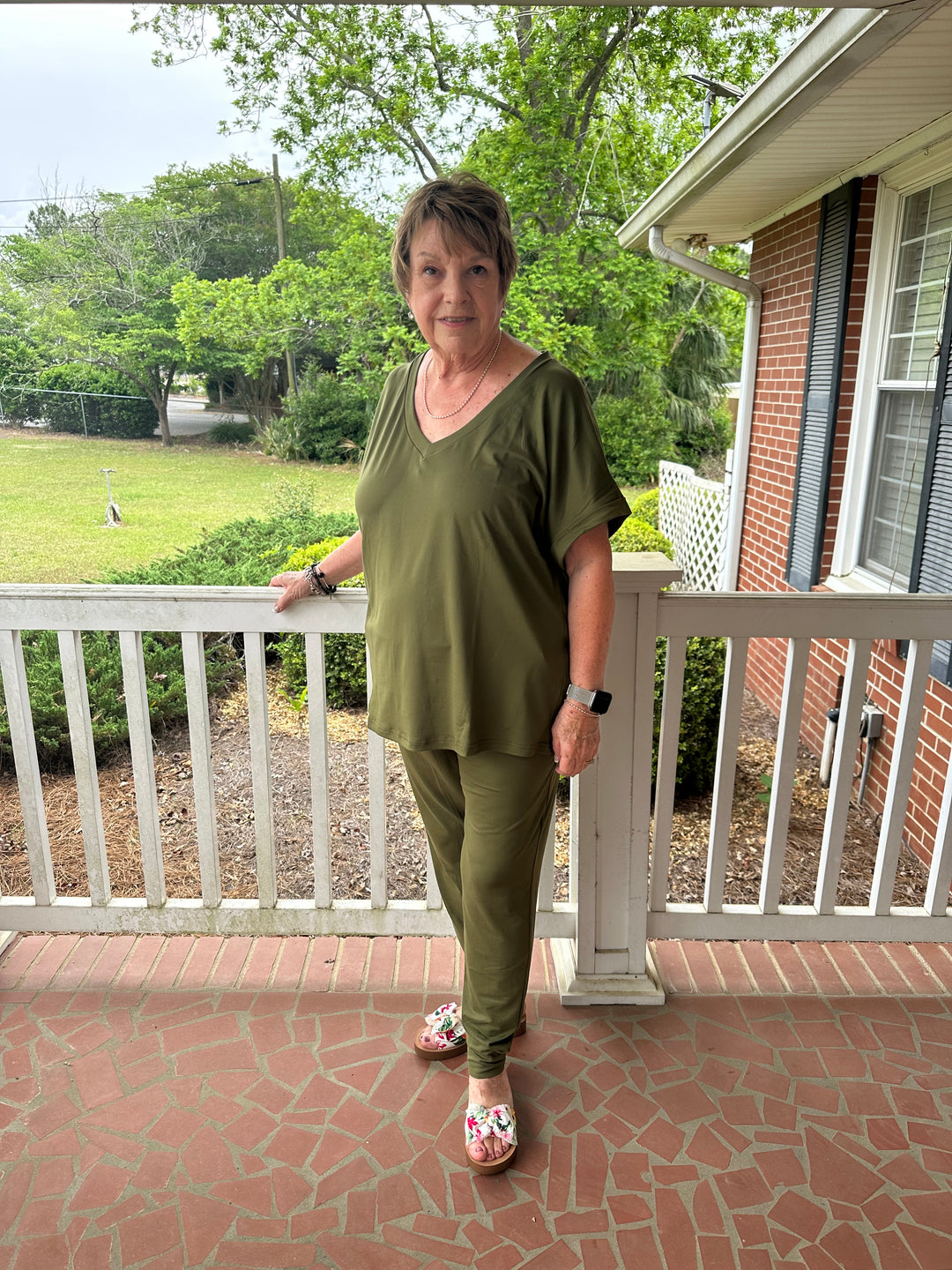Olive green Lounge set