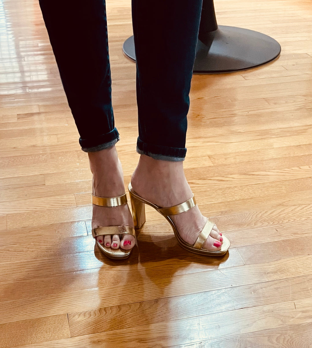 Tete Gold heels