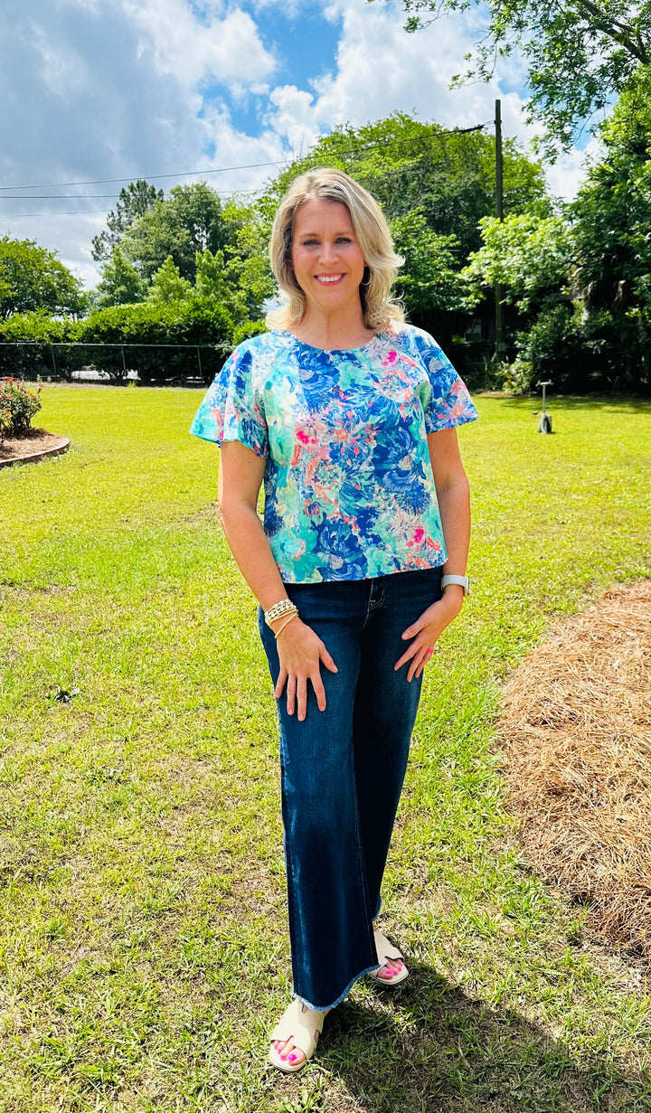 Flutter Floral Top