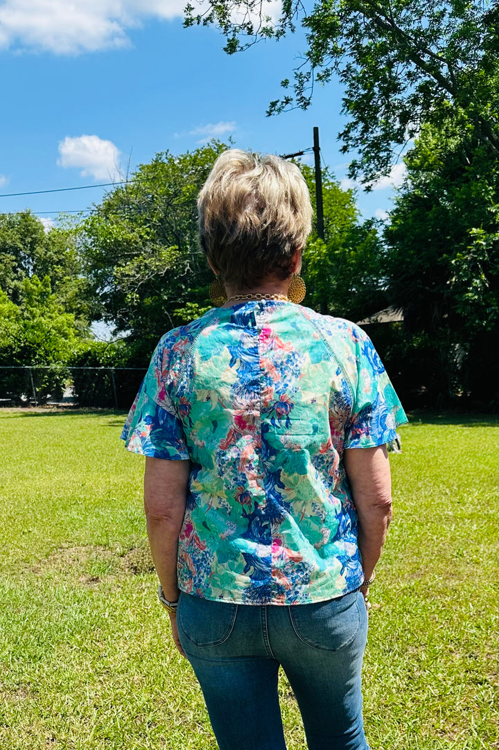 Flutter Floral Top