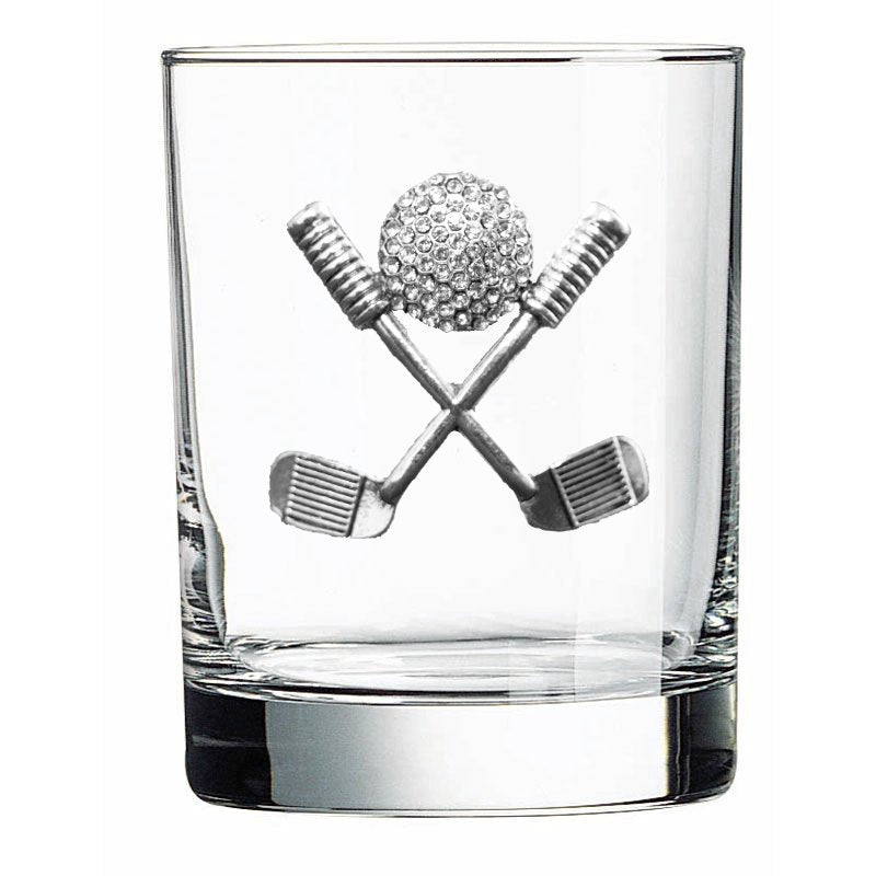 Golf Clubs Jeweled Glassware