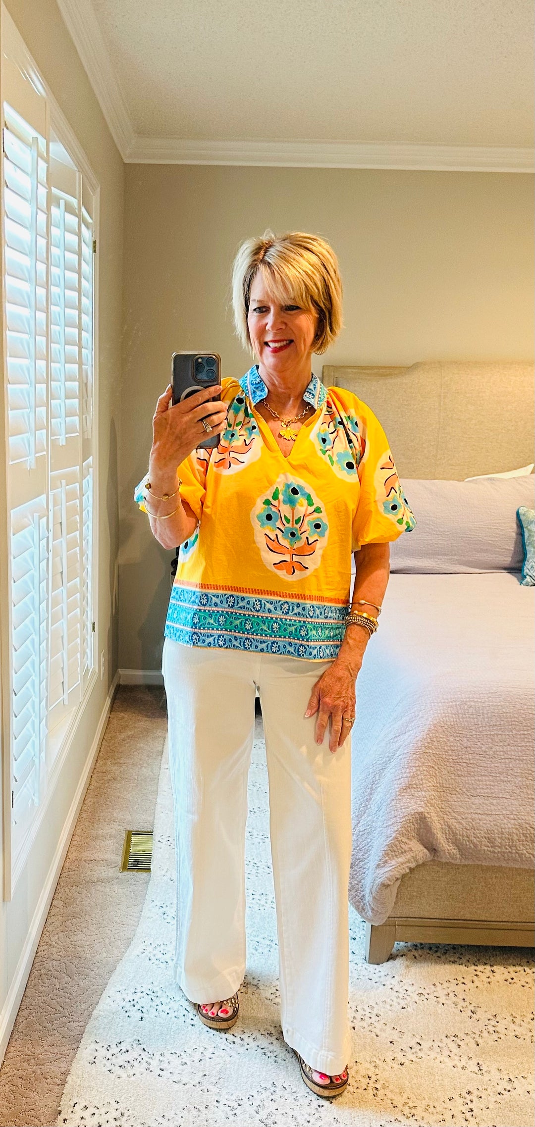 Goldenrod Boho Top