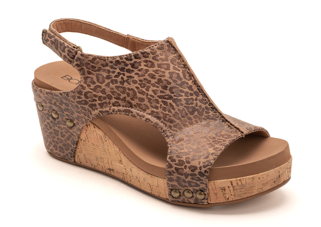 Small Leopard Carley Wedge