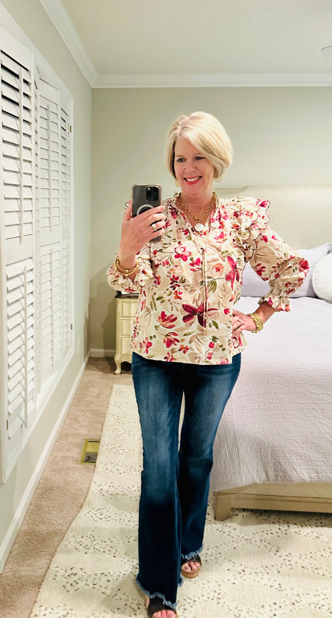 Flirty and Playful Floral Top