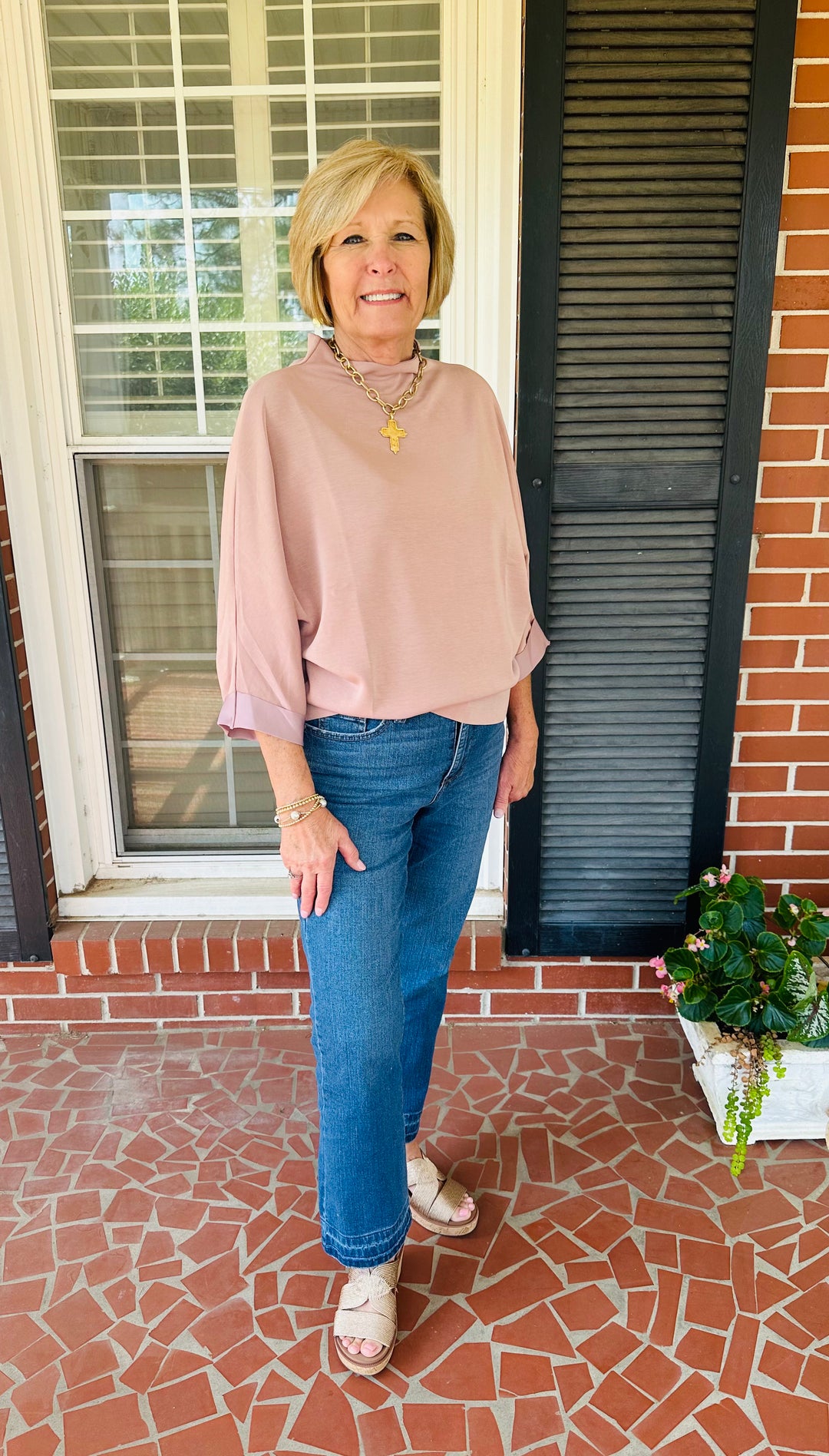 The Grace Top- Ash Rose
