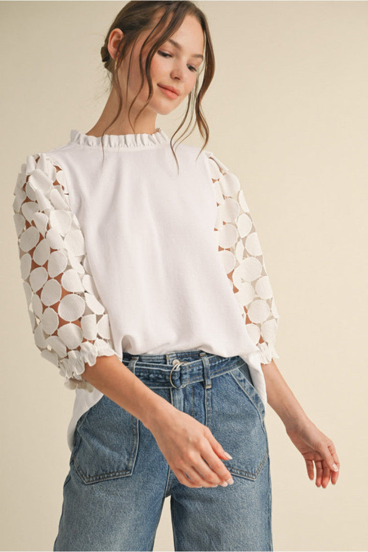 Fancy in White Top