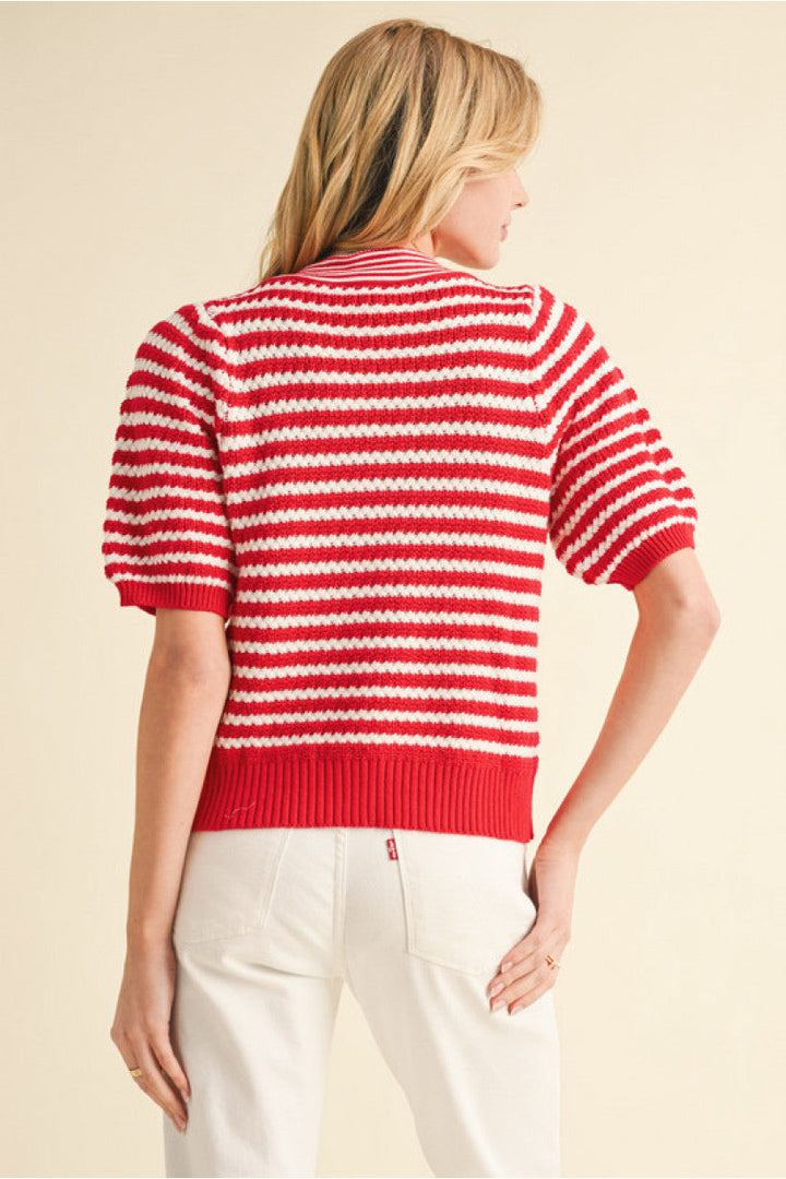 Stripes and Bows Top