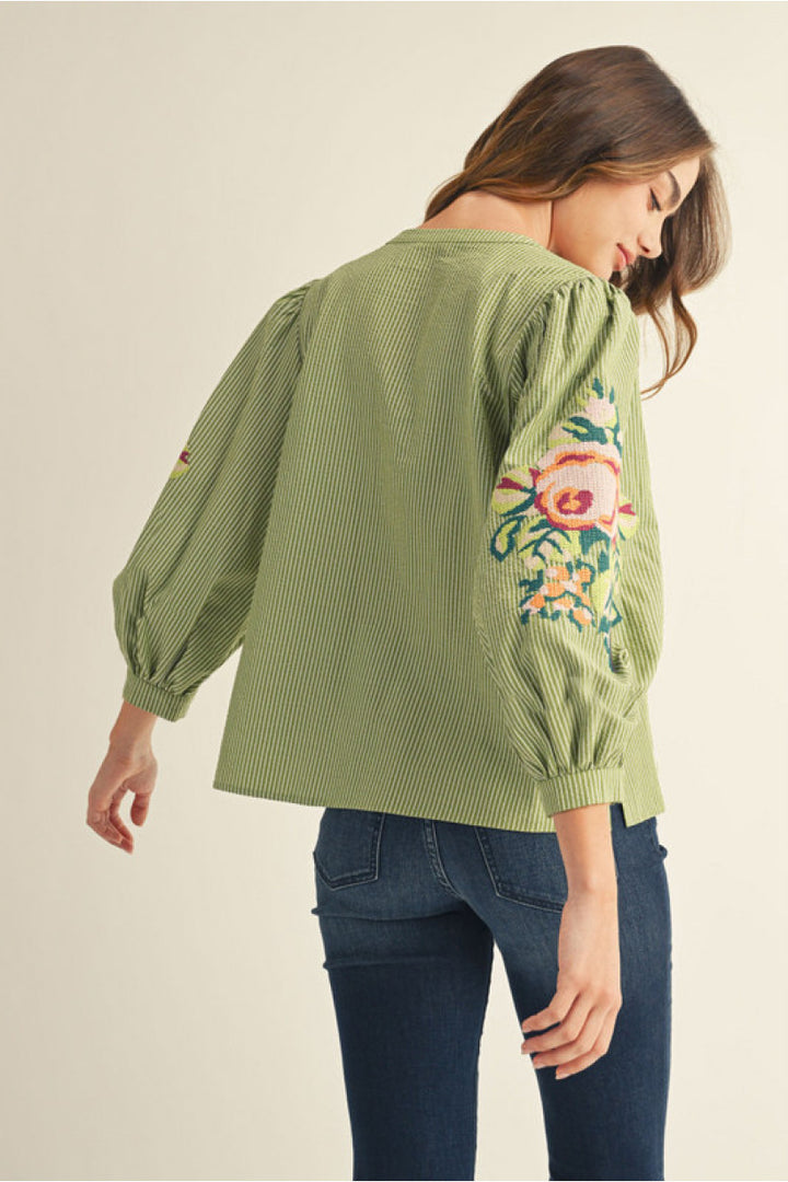The “Rosalie” Blouse – Olive
