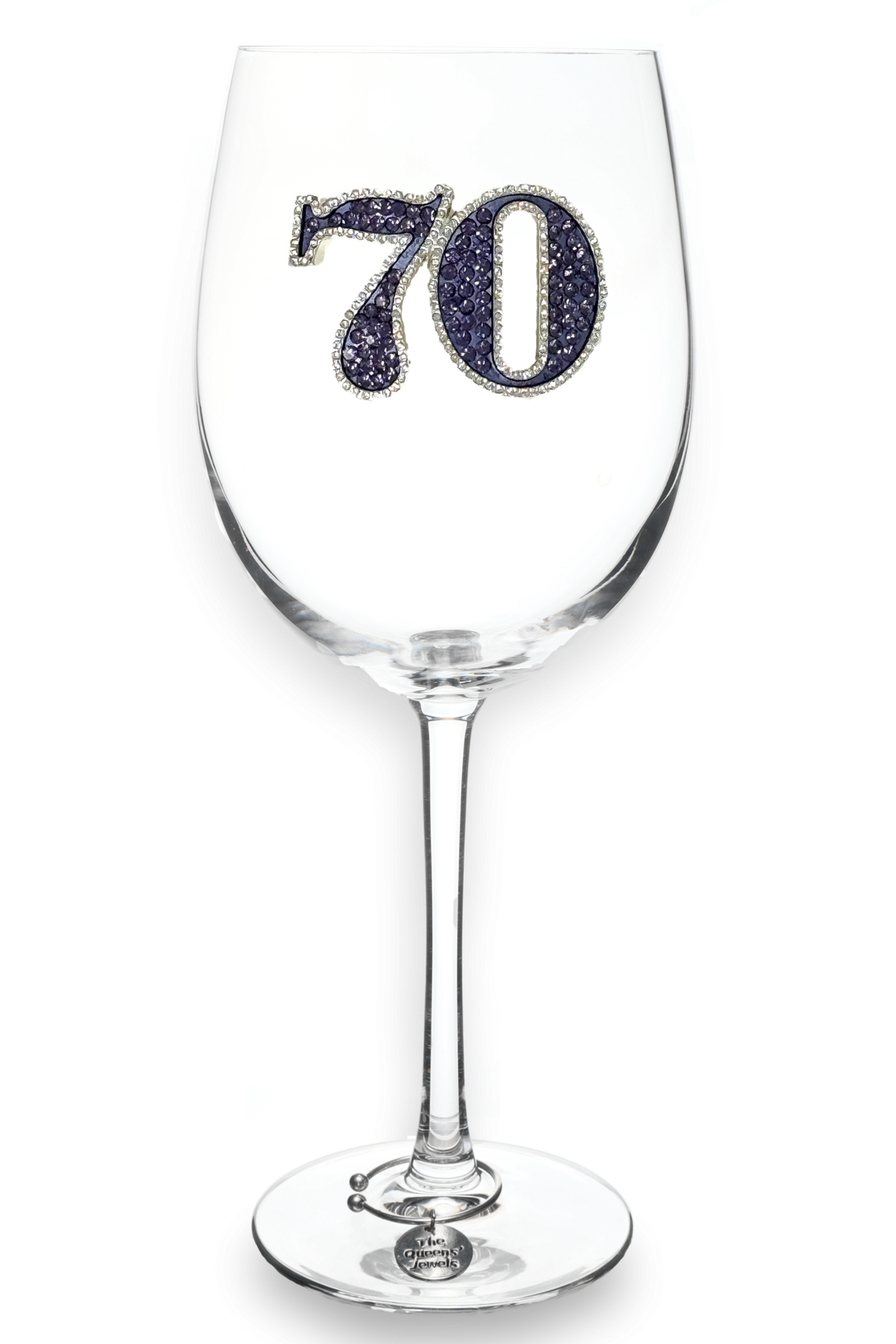 70th Birthday Jeweled Glassware
