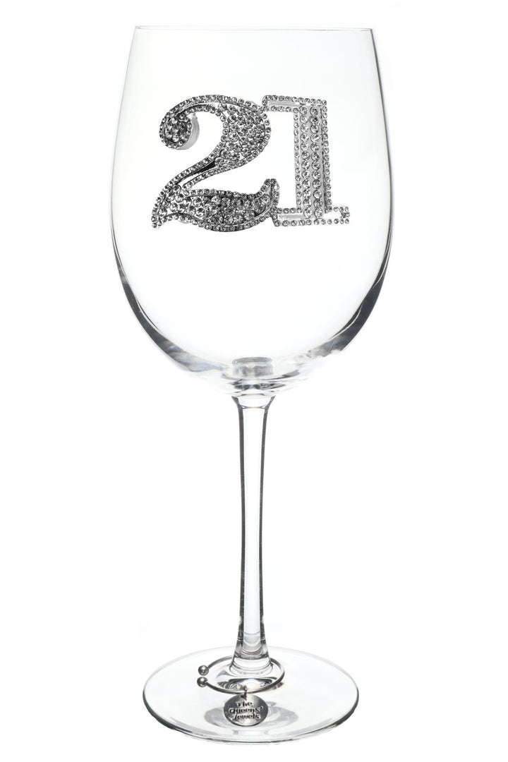 21st Birthday Jeweled Glassware
