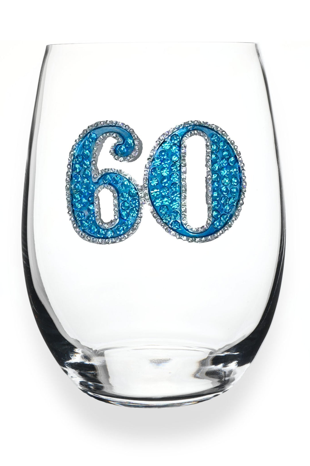 60th Birthday Jeweled Glassware
