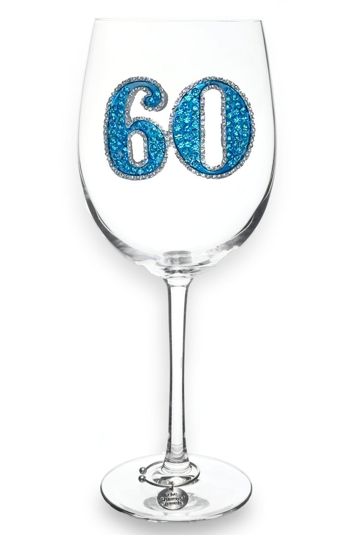 60th Birthday Jeweled Glassware