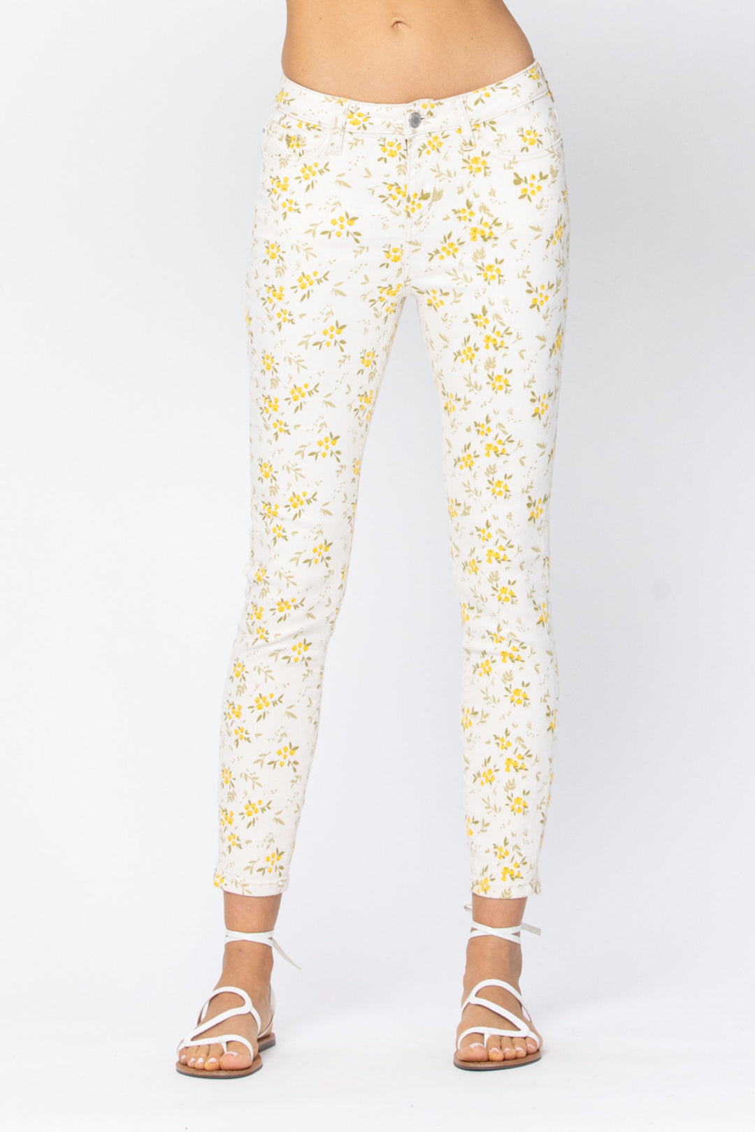 Judy Blue Floral crop pants