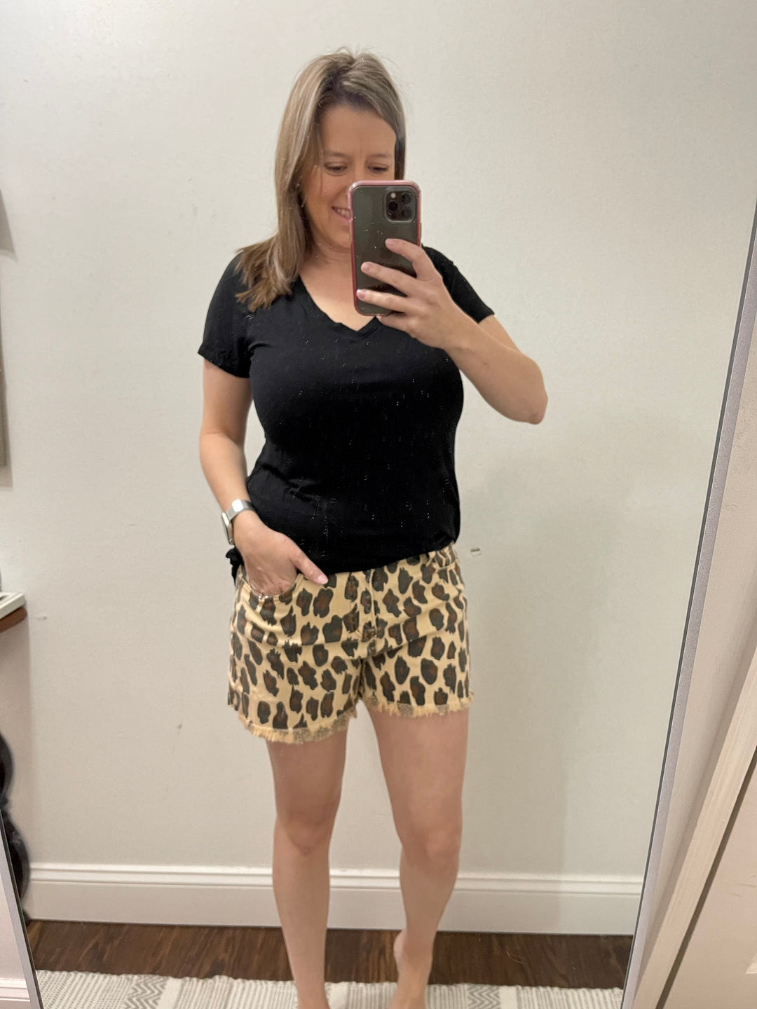 Leopard shorts