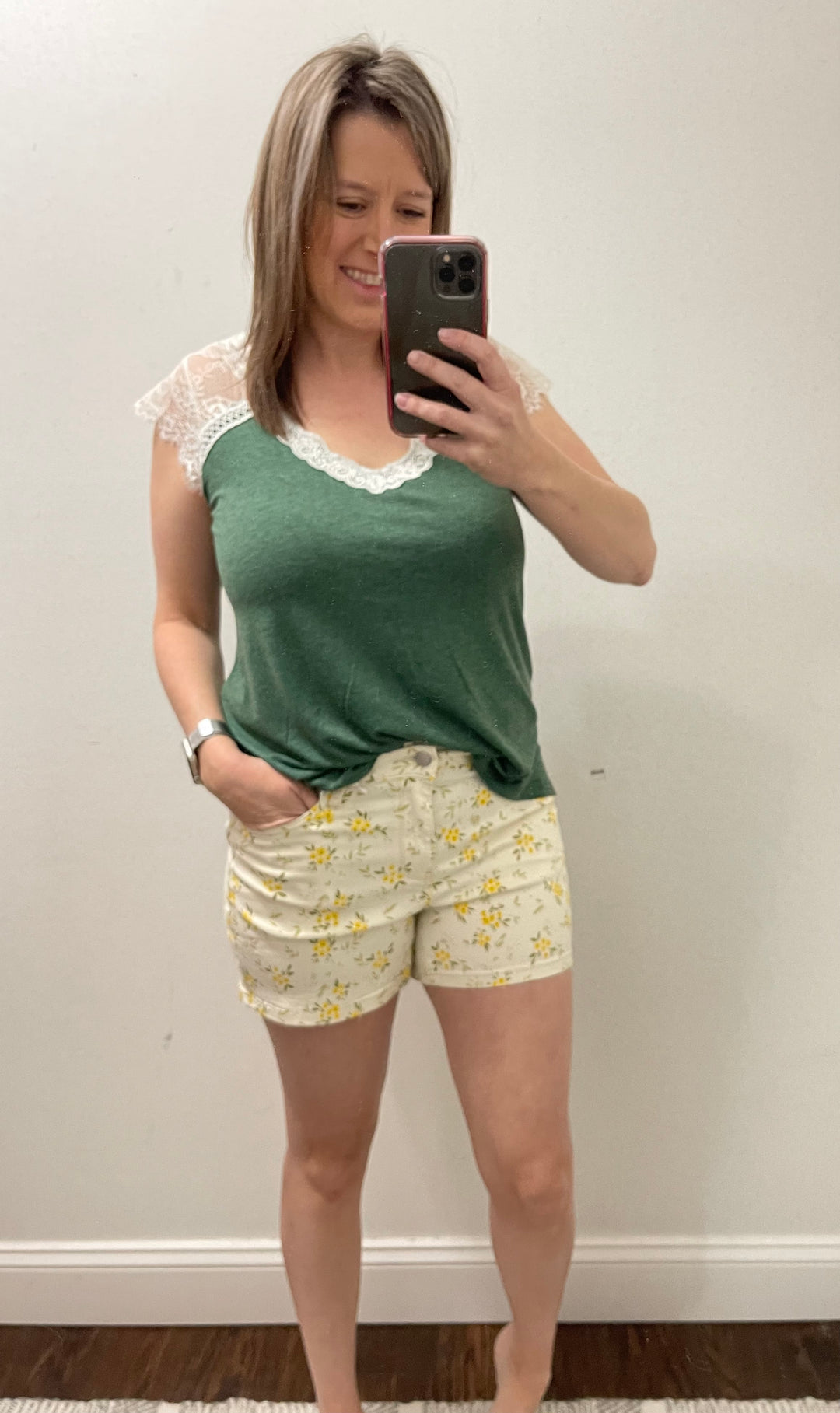 Judy Blue Floral Shorts
