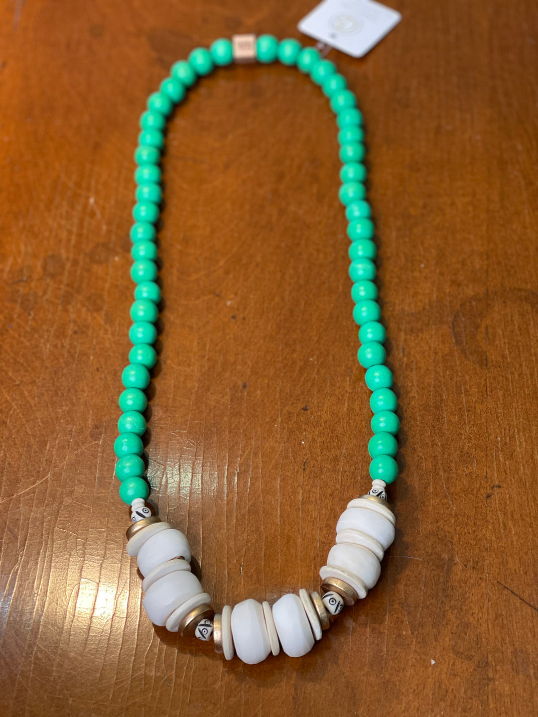Carolina Strung Zoey Necklace- Green