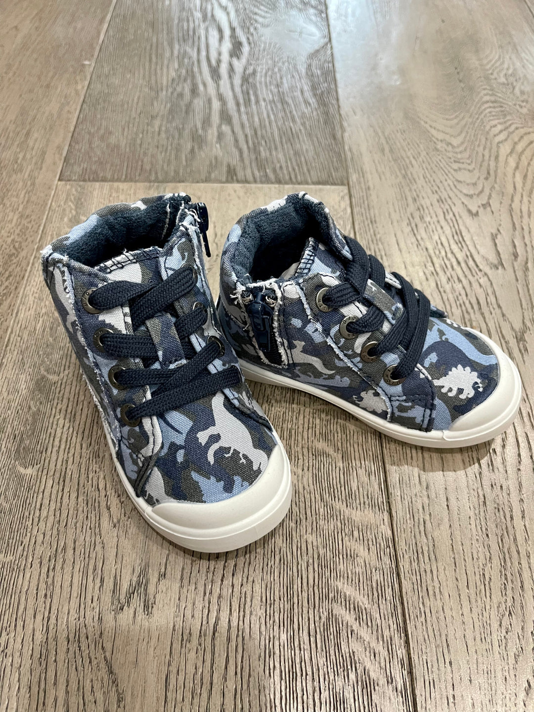 Navy T-Rex camp canvas shoe