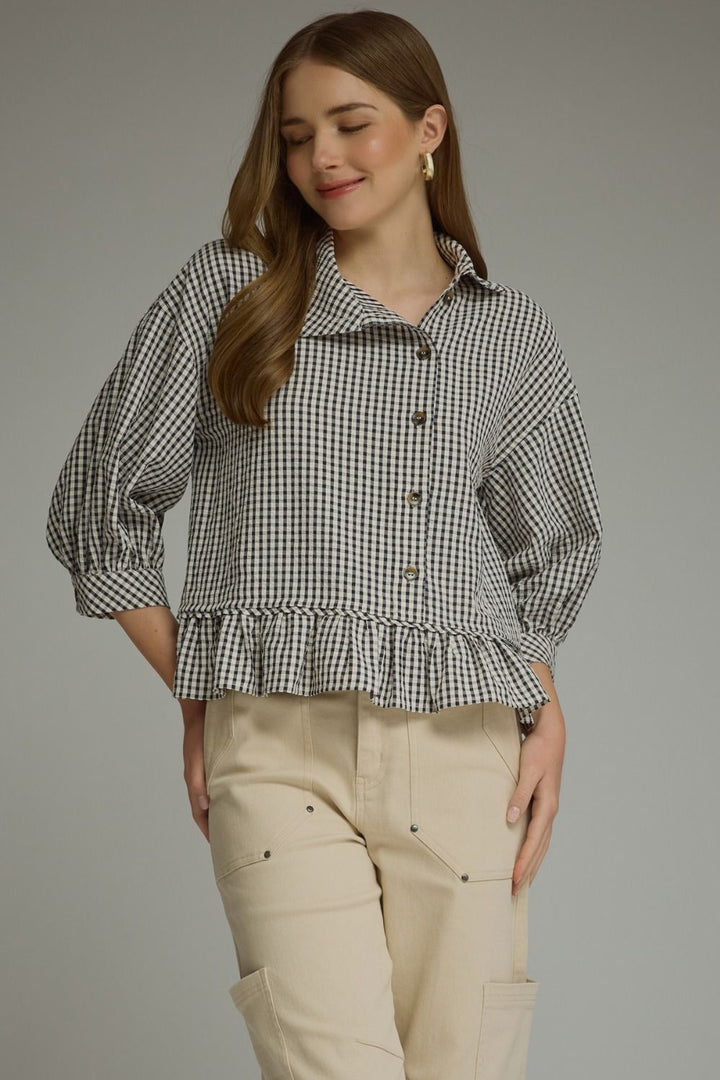 Classic Charm Gingham Top