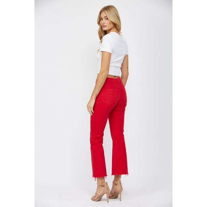 HIGH RISE ANKLE FLARE