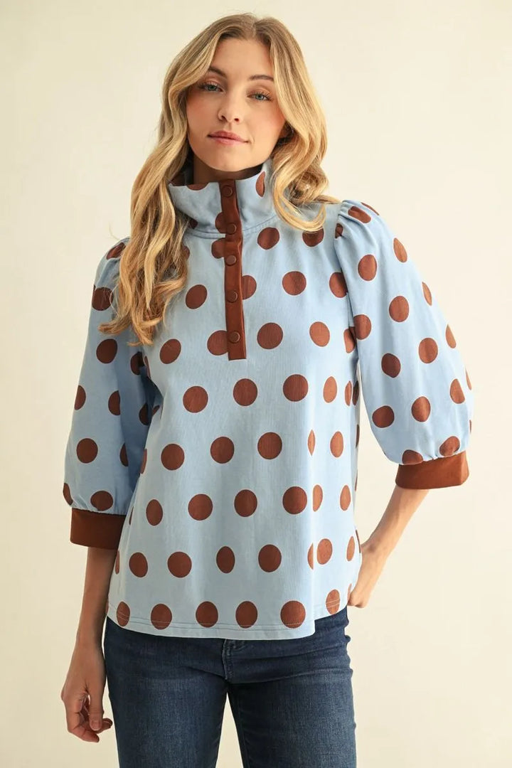 Chocolate Dots Top 🤎