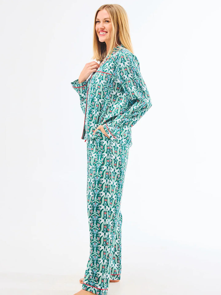 Women's Charlotte Satin Pants Set | Gossamer Wings