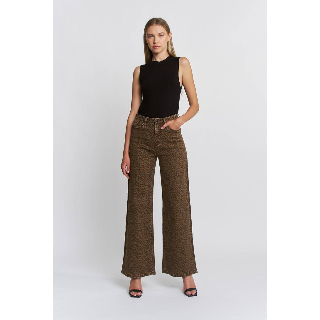 “Wild at Heart” Leopard Wide Leg Jean