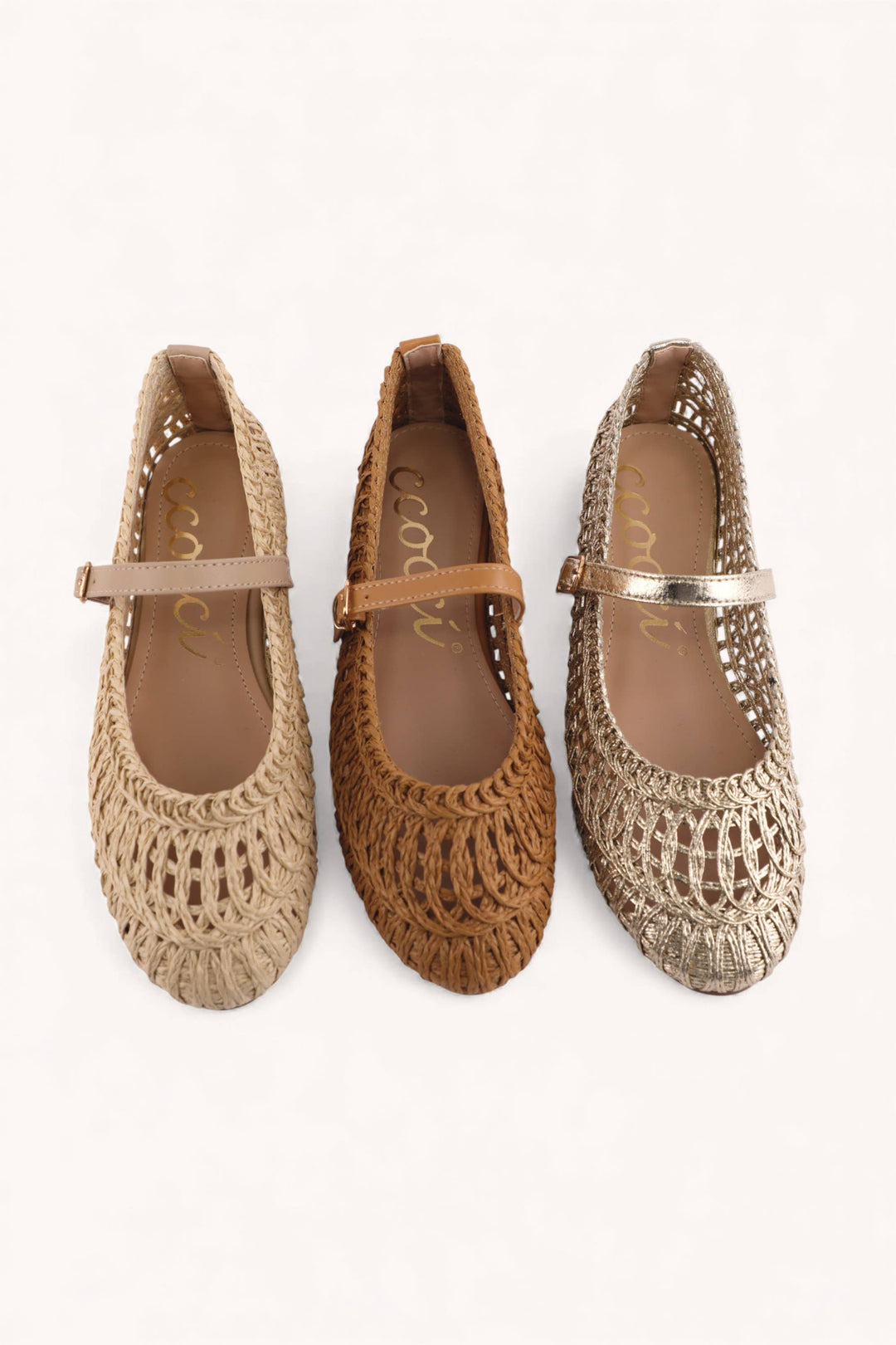 SUSAN WOVEN DESIGNED MARY JANE FLAT