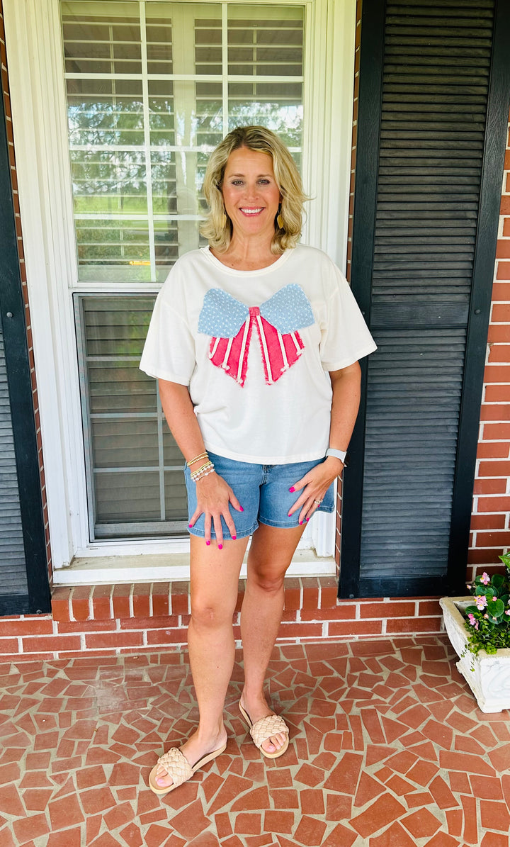 Star Spangled Bow Top