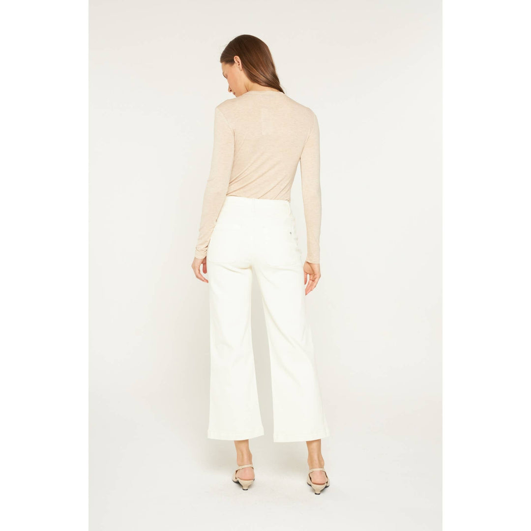 HIGH RISE CROPPED WIDE LEG WITH PATCH PKT