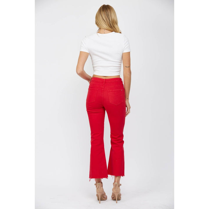 HIGH RISE ANKLE FLARE