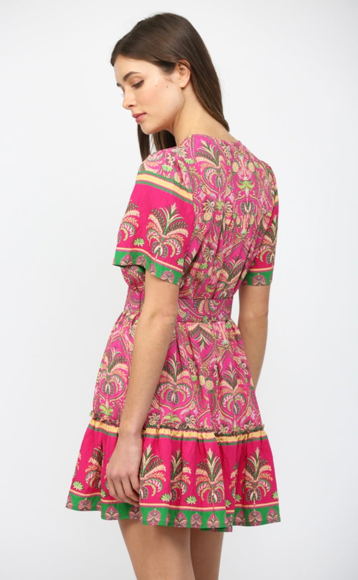 🌺 The Magenta Garden Party Dress