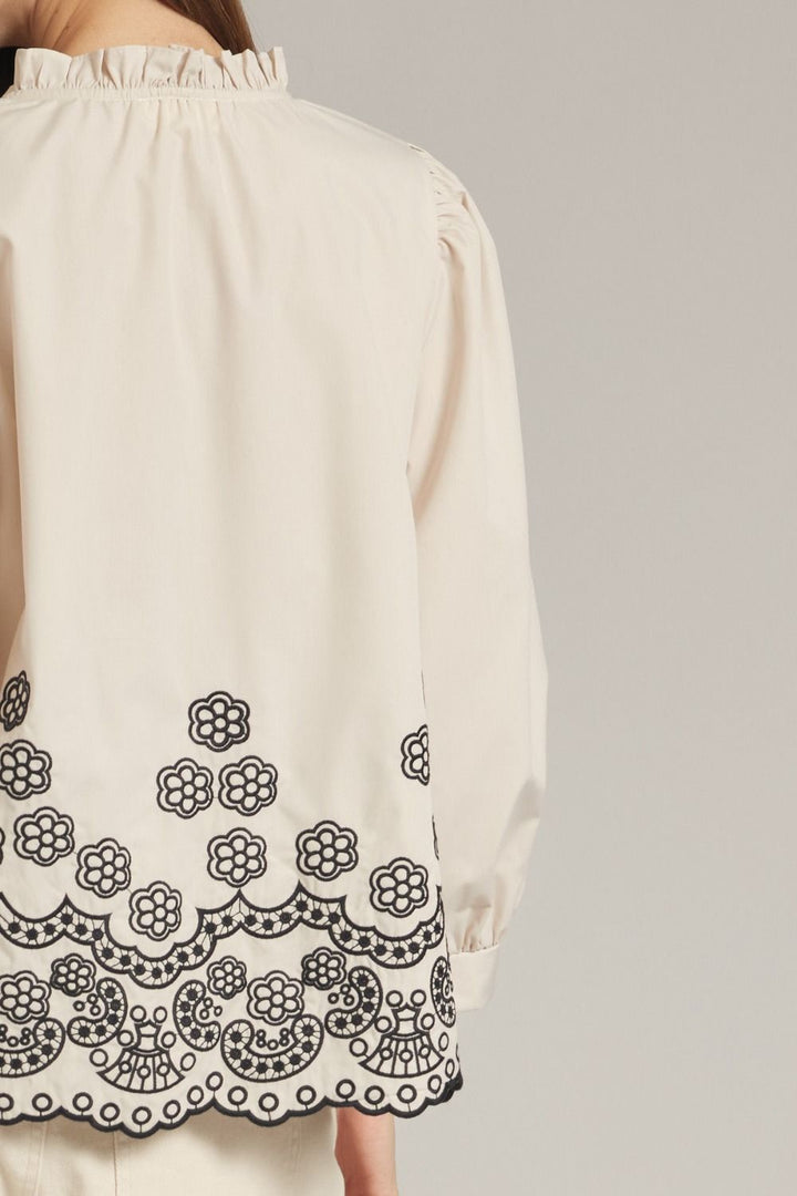 Delicate Details Embroidered Top