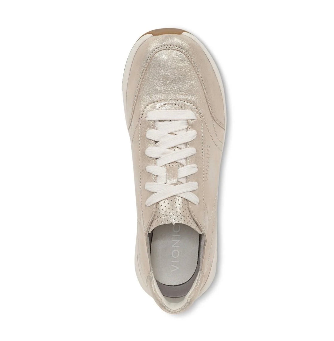 UPTOWN SNEAKER - GOLD SHIMMER LEATHER