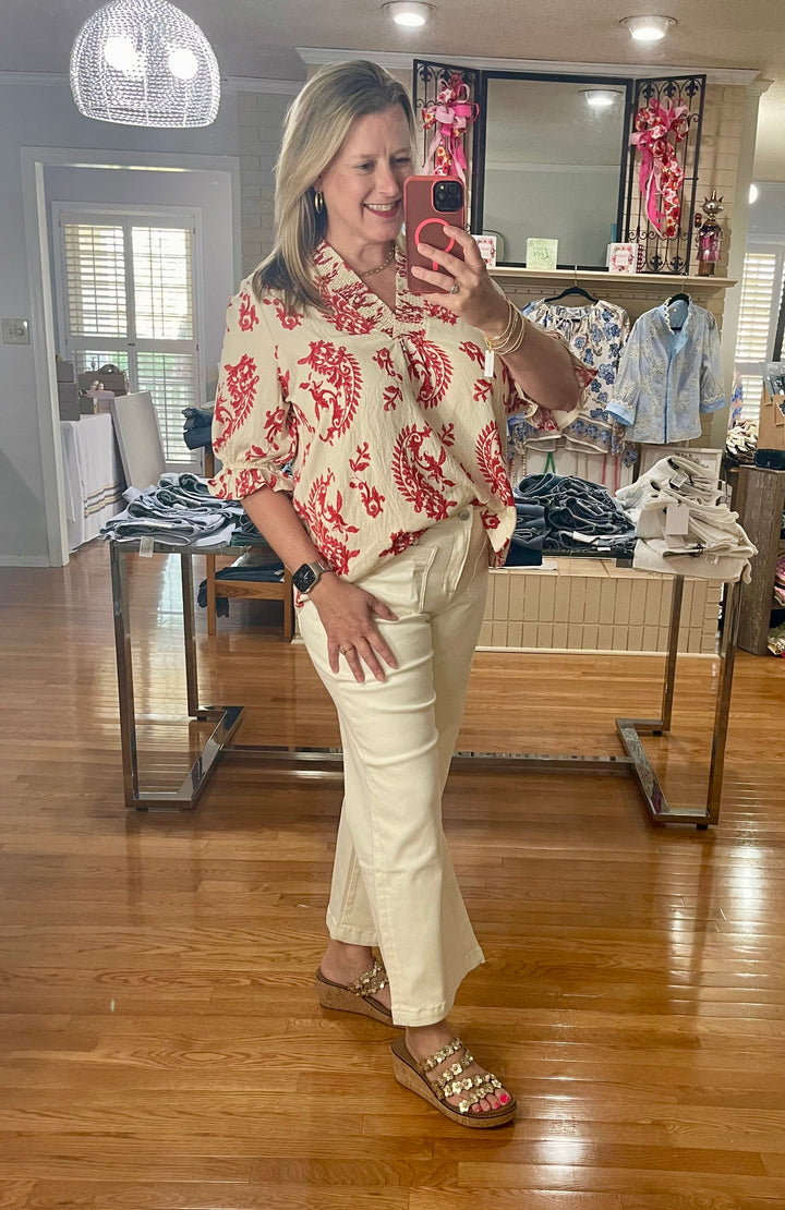 Southern Charm Paisley Top
