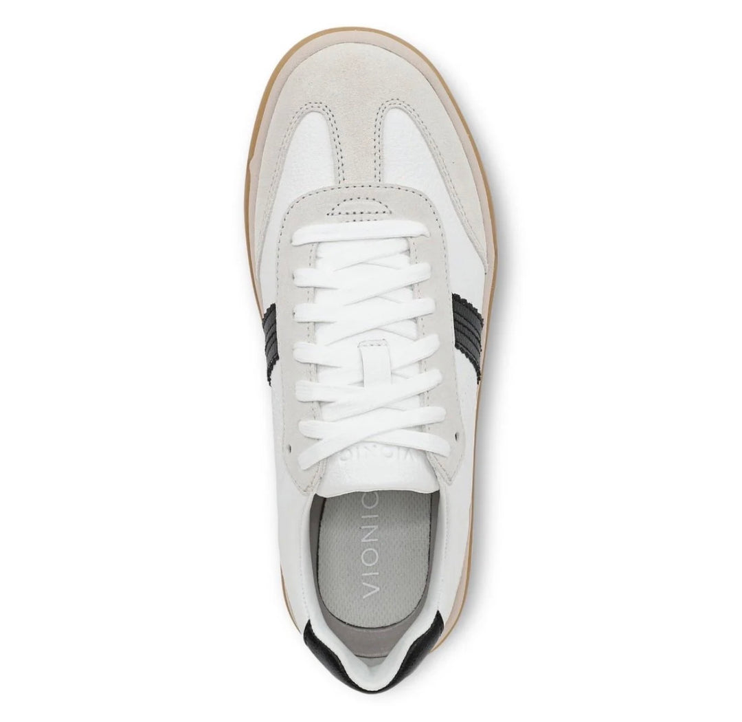 CITY WALK SNEAKER -WHITE BLACK LEATHER
