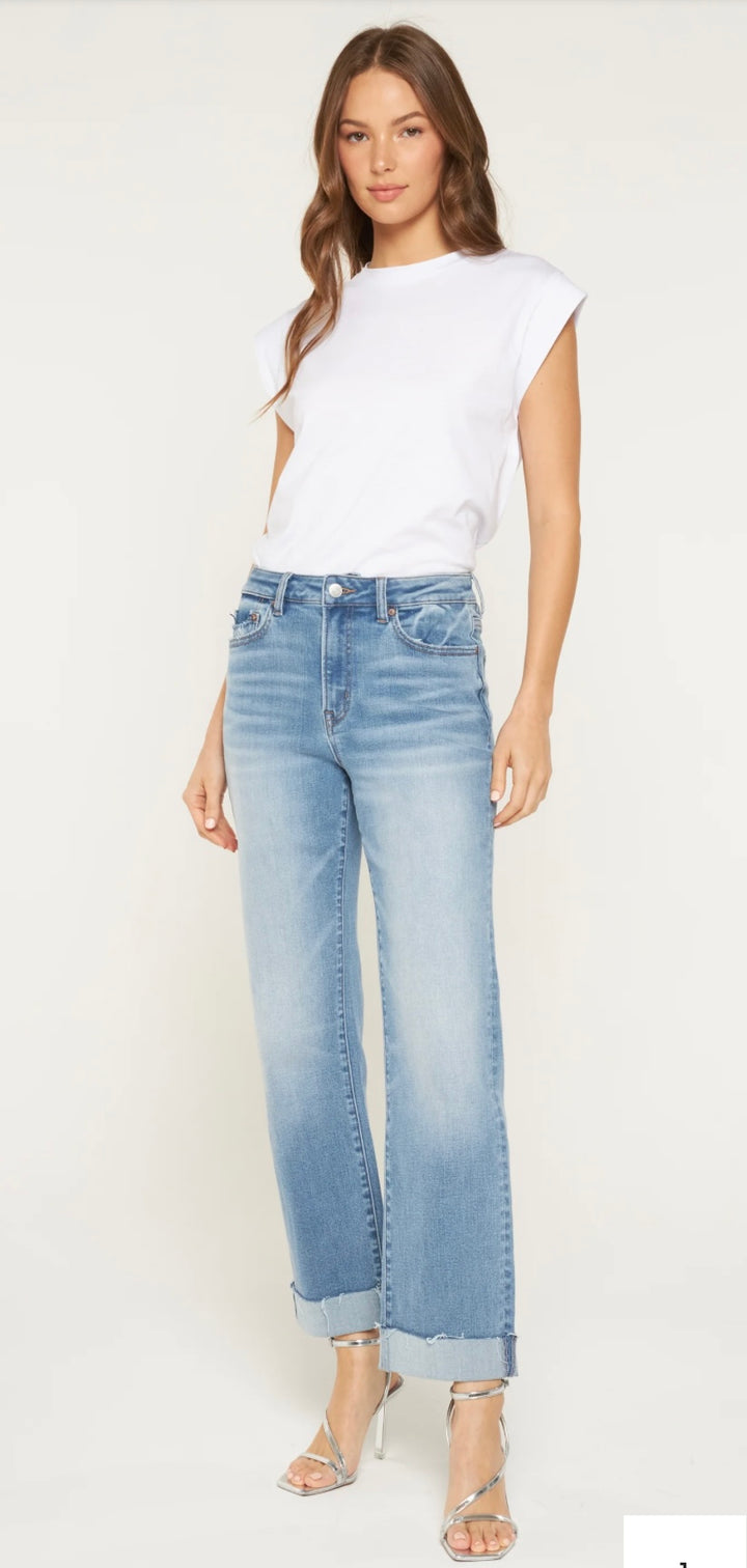 Queen Blue Straight Leg