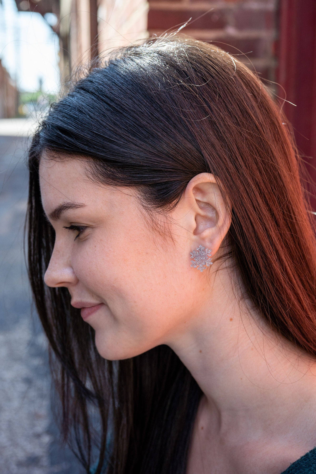 Snowflake Studs // Holiday, Christmas, Earrings