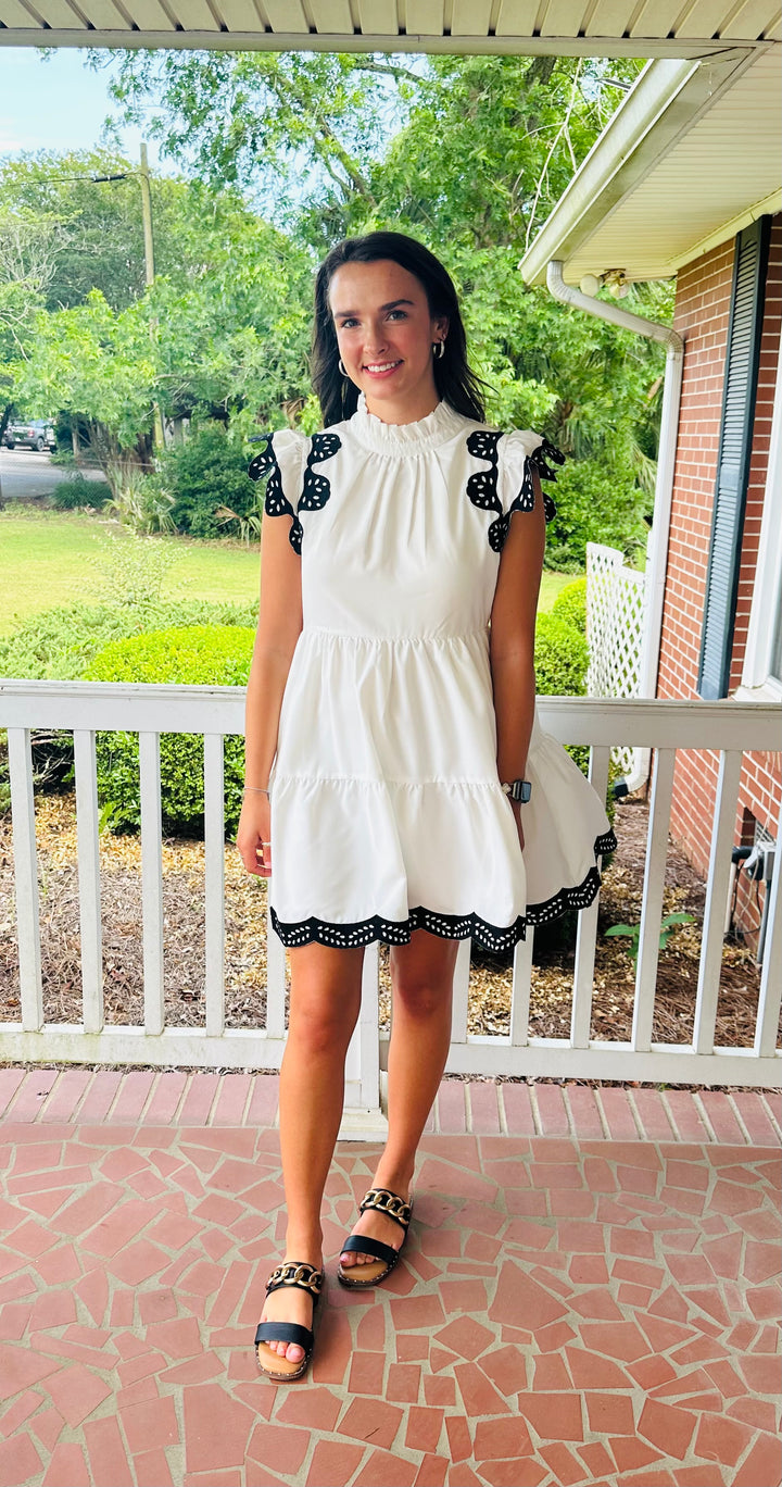Classy and Chic in White with Black