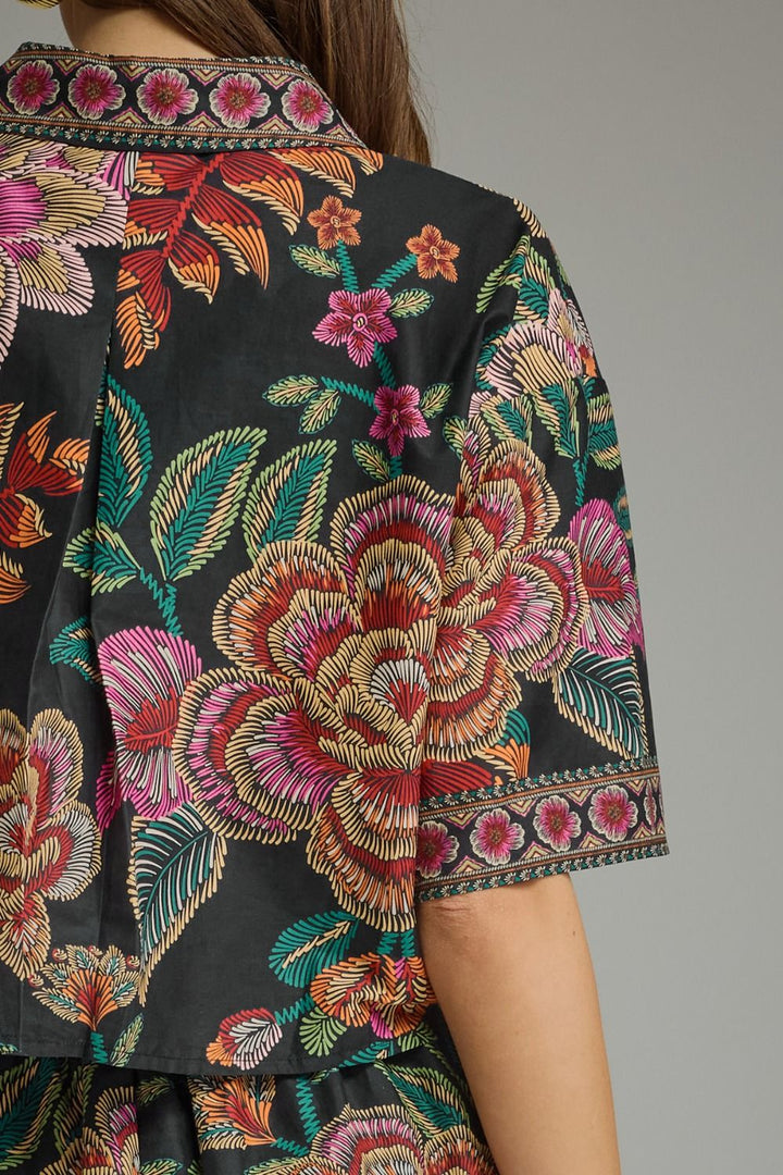 Botanical Beauty Skort Set - Black