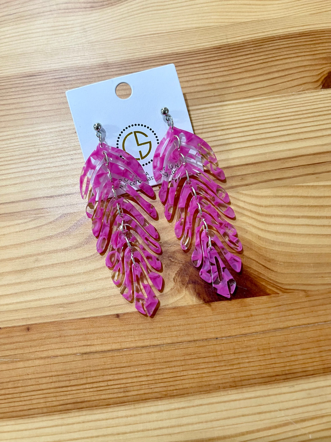 Kenzie Earrings -Pink