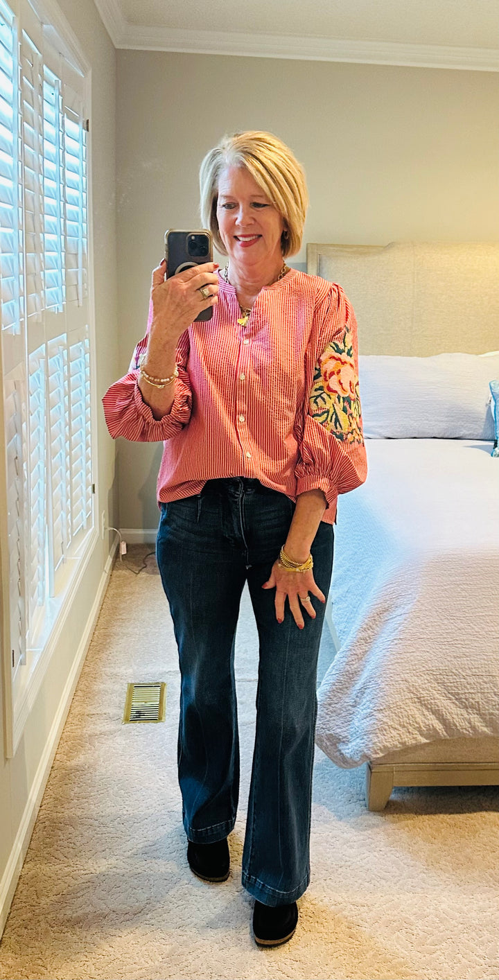 The “Rosalie” Blouse – Red