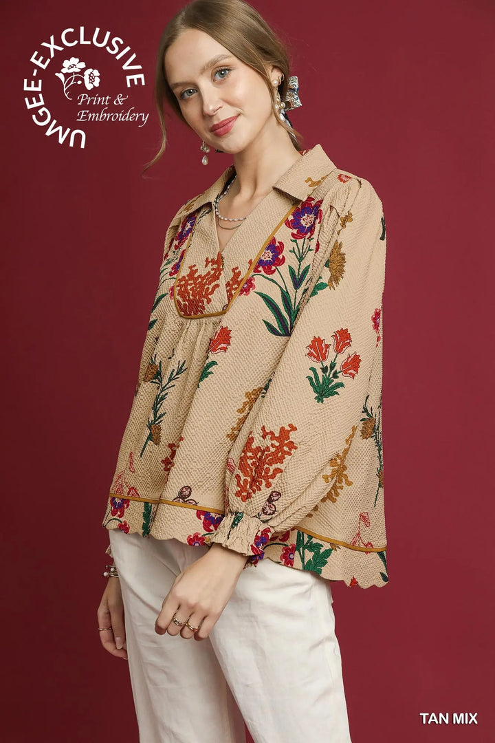 🌸 The Garden Stroll Blouse 🌸