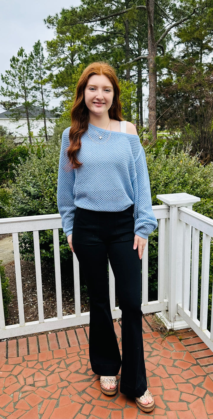 Boat Neck Airy Sweater