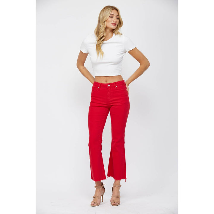 HIGH RISE ANKLE FLARE