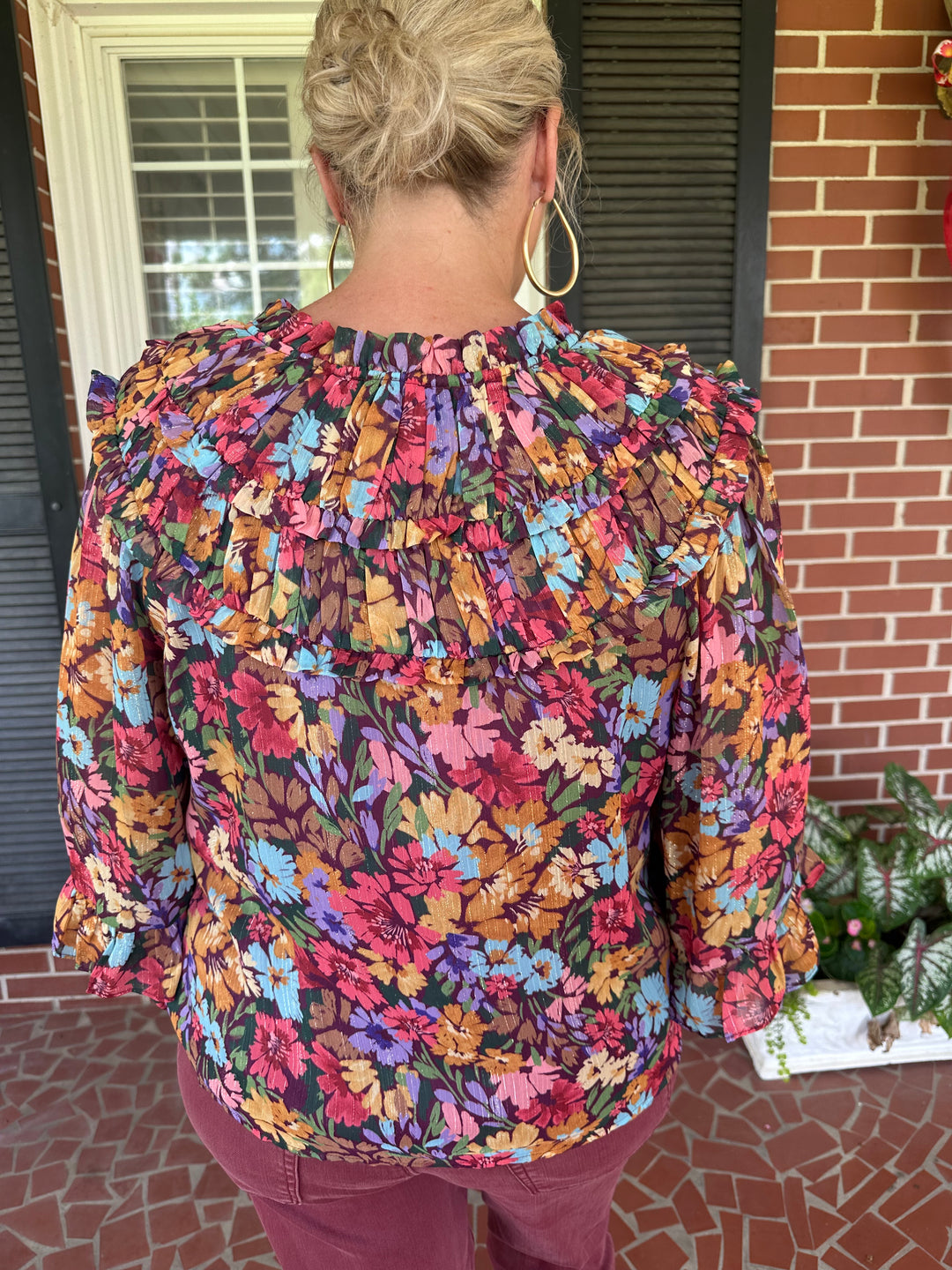 Autumn Romance Ruffle Blouse