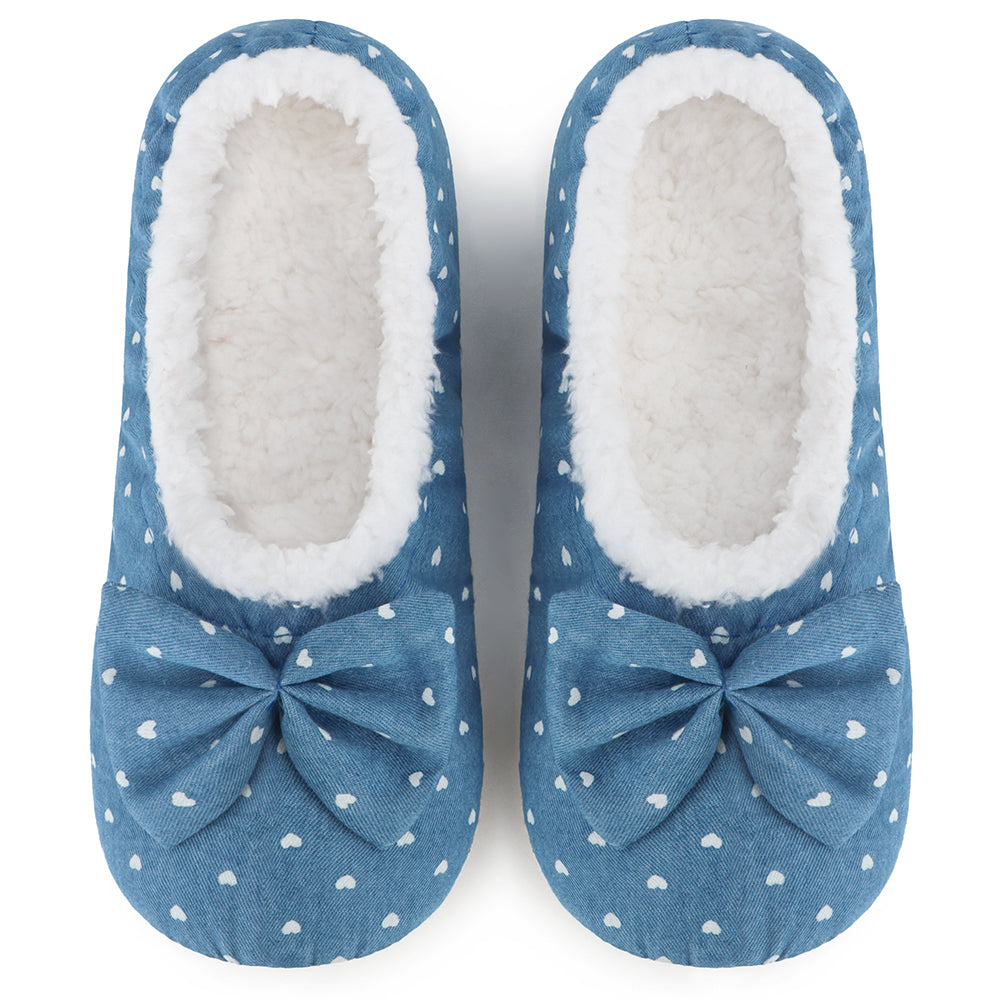Women’s Denim Blues Ballerina- Hearts