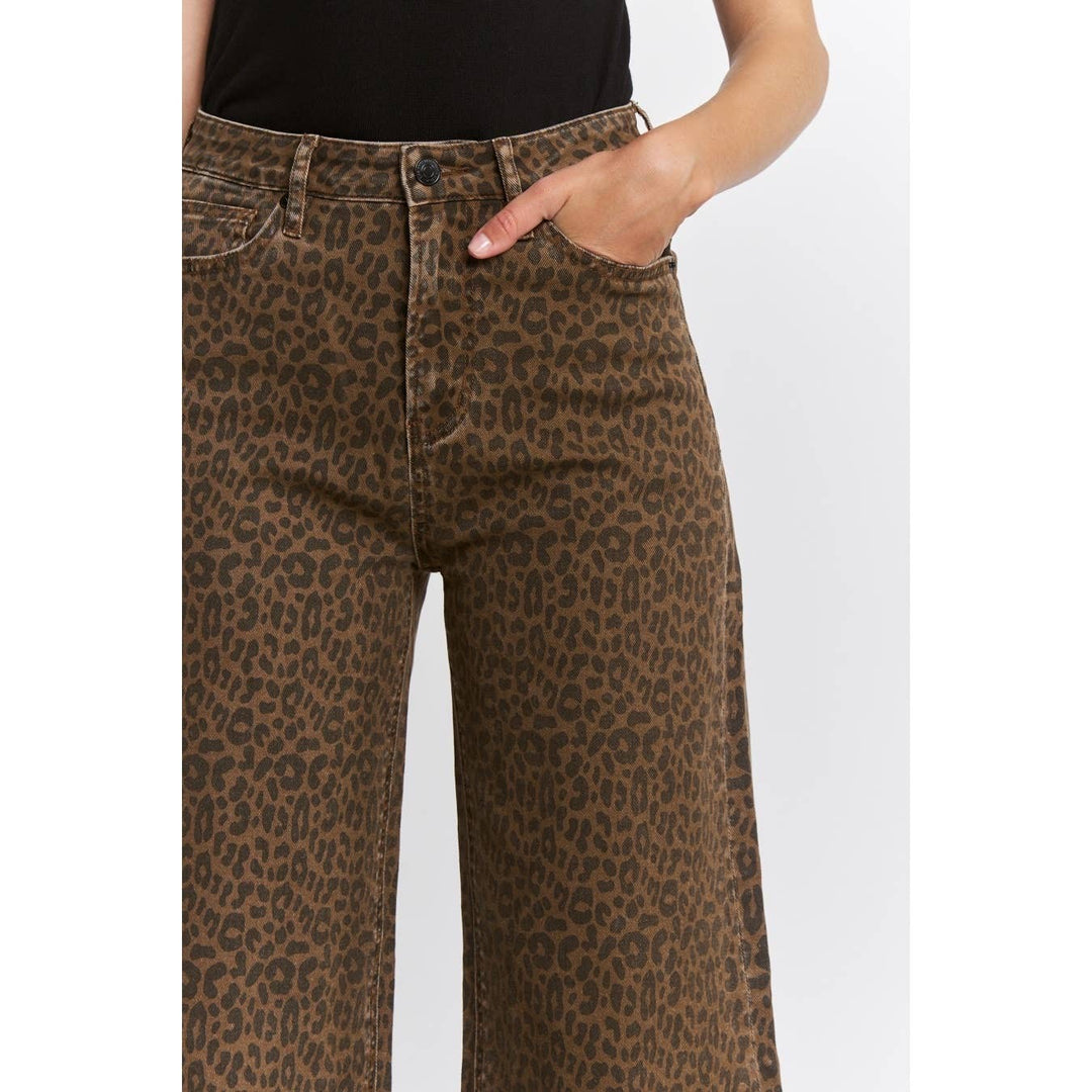“Wild at Heart” Leopard Wide Leg Jean