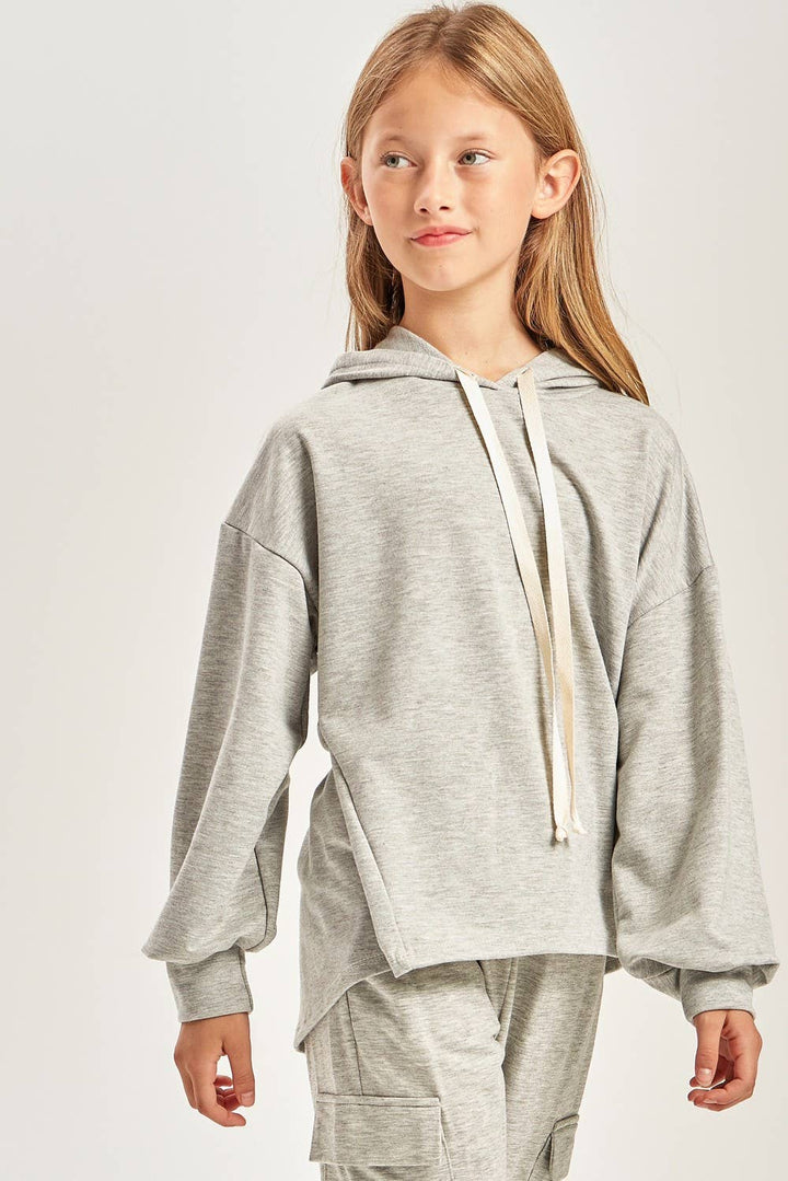 French Terry Hoodie- Gray